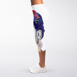 Magdalena Carmen Frida Kahlo Print Women's Capri Leggings