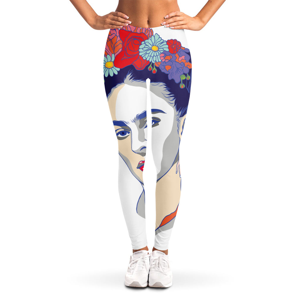 Magdalena Carmen Frida Kahlo Print Women's Leggings