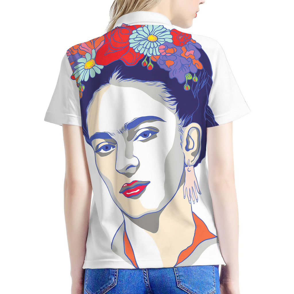 Magdalena Carmen Frida Kahlo Print Women's Polo Shirt