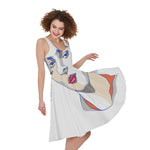 Magdalena Carmen Frida Kahlo Print Women's Sleeveless Dress