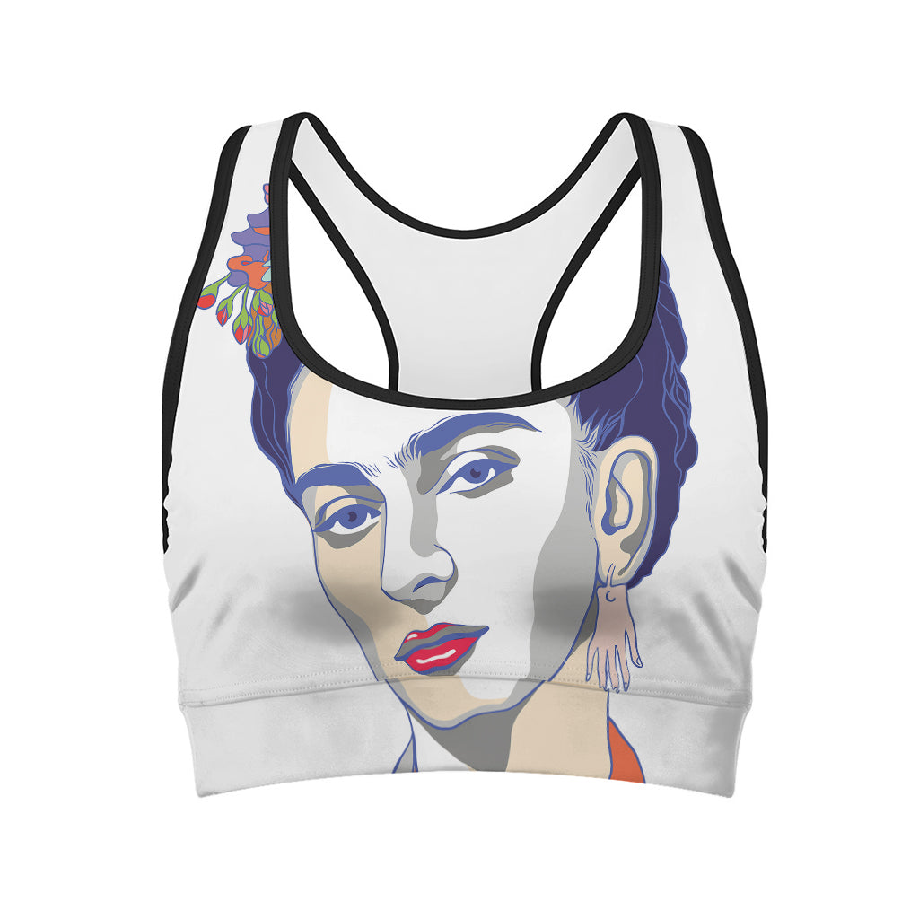 Magdalena Carmen Frida Kahlo Print Women's Sports Bra
