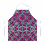Magenta Mandala Bohemian Pattern Print Adjustable Apron