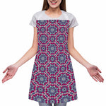Magenta Mandala Bohemian Pattern Print Adjustable Apron