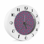 Magenta Mandala Bohemian Pattern Print Alarm Clock