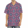Magenta Mandala Bohemian Pattern Print Aloha Shirt