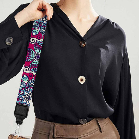 Magenta Mandala Bohemian Pattern Print Bag Strap