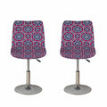 Magenta Mandala Bohemian Pattern Print Bar Stool Covers