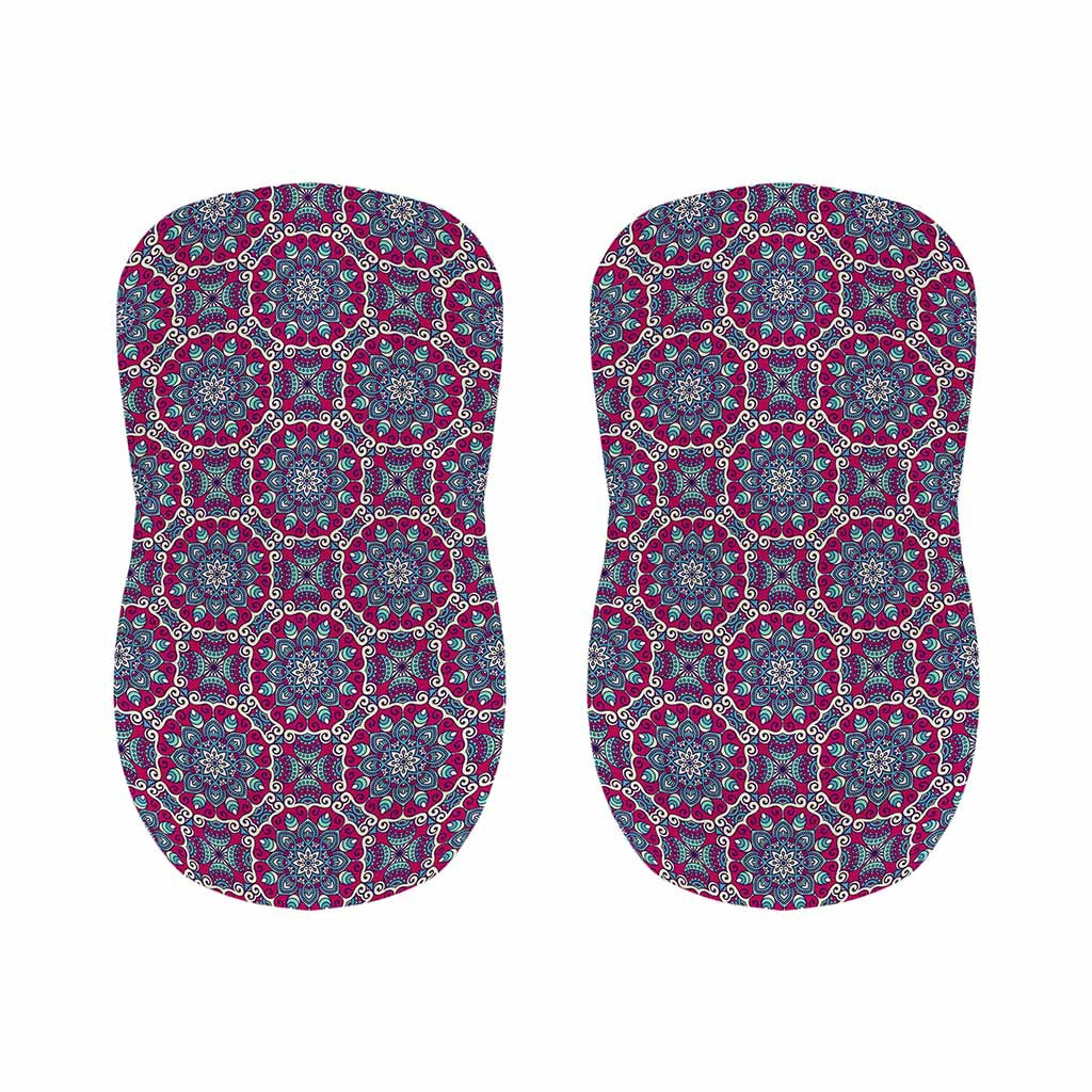 Magenta Mandala Bohemian Pattern Print Bar Stool Covers