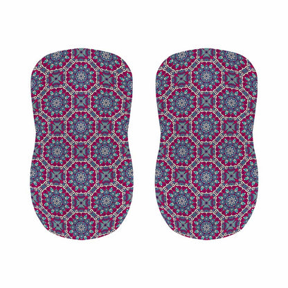 Magenta Mandala Bohemian Pattern Print Bar Stool Covers