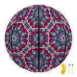 Magenta Mandala Bohemian Pattern Print Basketball