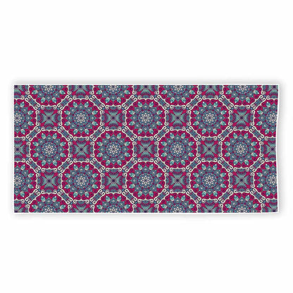 Magenta Mandala Bohemian Pattern Print Beach Towel