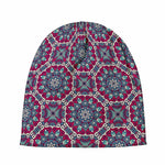 Magenta Mandala Bohemian Pattern Print Beanie