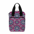 Magenta Mandala Bohemian Pattern Print Bible Tote Bag