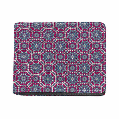 Magenta Mandala Bohemian Pattern Print Bifold Wallet