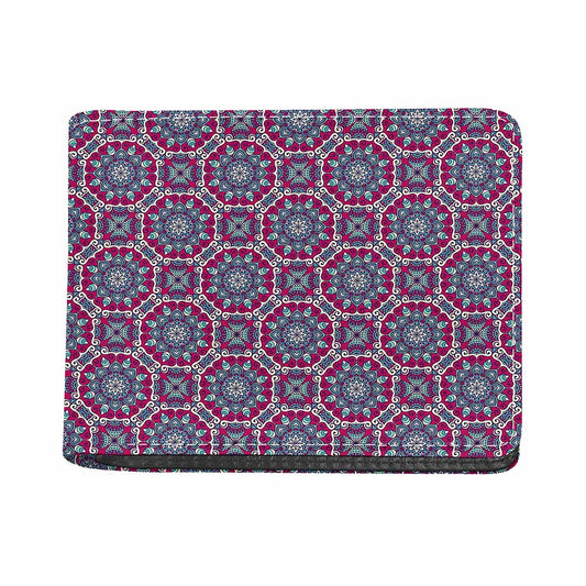 Magenta Mandala Bohemian Pattern Print Bifold Wallet