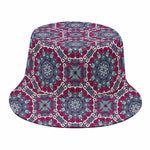 Magenta Mandala Bohemian Pattern Print Bucket Hat
