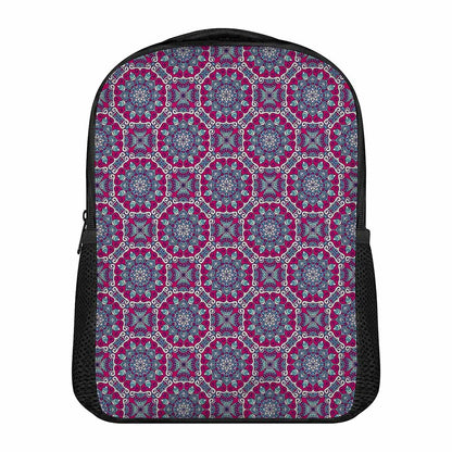Magenta Mandala Bohemian Pattern Print Casual Backpack
