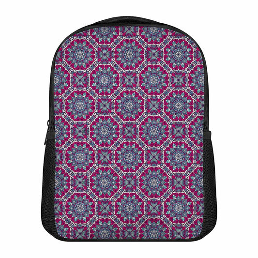 Magenta Mandala Bohemian Pattern Print Casual Backpack