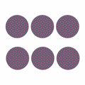 Magenta Mandala Bohemian Pattern Print Coaster Set