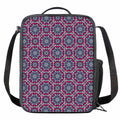 Magenta Mandala Bohemian Pattern Print Crossbody Lunch Bag
