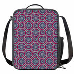 Magenta Mandala Bohemian Pattern Print Crossbody Lunch Bag