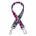Magenta Mandala Bohemian Pattern Print Dog Seat Belt