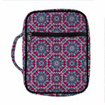 Magenta Mandala Bohemian Pattern Print Front Pocket Bible Bag