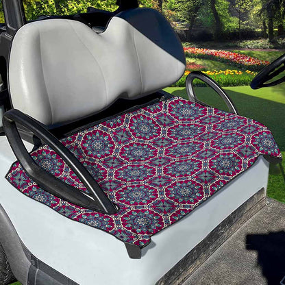 Magenta Mandala Bohemian Pattern Print Golf Cart Seat Cover