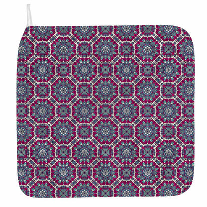 Magenta Mandala Bohemian Pattern Print Hand Towel