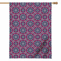 Magenta Mandala Bohemian Pattern Print House Flag