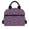 Magenta Mandala Bohemian Pattern Print Insulated Lunch Bag