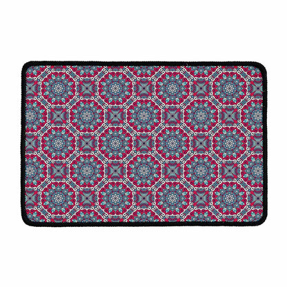Magenta Mandala Bohemian Pattern Print Kitchen Mat