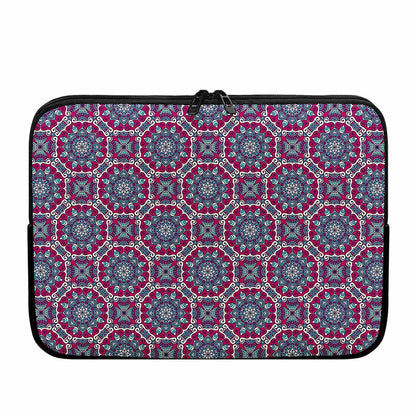 Magenta Mandala Bohemian Pattern Print Laptop Sleeve