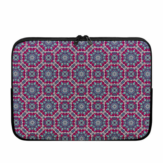 Magenta Mandala Bohemian Pattern Print Laptop Sleeve