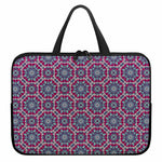 Magenta Mandala Bohemian Pattern Print Laptop Sleeve With Handle