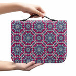 Magenta Mandala Bohemian Pattern Print Leather Bible Cover