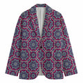Magenta Mandala Bohemian Pattern Print Men's Blazer