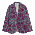 Magenta Mandala Bohemian Pattern Print Men's Blazer