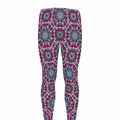Magenta Mandala Bohemian Pattern Print Men's Leggings