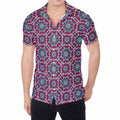 Magenta Mandala Bohemian Pattern Print Men's Shirt