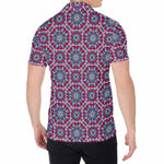 Magenta Mandala Bohemian Pattern Print Men's Shirt