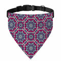 Magenta Mandala Bohemian Pattern Print Over The Collar Dog Bandana