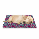Magenta Mandala Bohemian Pattern Print Pet Cooling Mat Cover