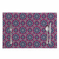 Magenta Mandala Bohemian Pattern Print Placemat