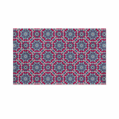Magenta Mandala Bohemian Pattern Print Polyester Flag