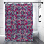 Magenta Mandala Bohemian Pattern Print Premium Shower Curtain