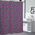 Magenta Mandala Bohemian Pattern Print Premium Shower Curtain