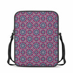 Magenta Mandala Bohemian Pattern Print Rectangular Crossbody Bag