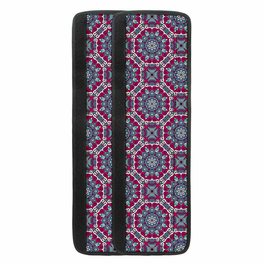 Magenta Mandala Bohemian Pattern Print Refrigerator Handle Covers