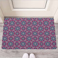 Magenta Mandala Bohemian Pattern Print Rubber Doormat
